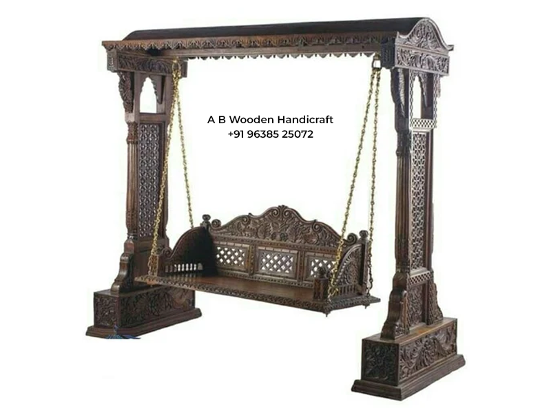 Wooden Jhula for Home and Garden